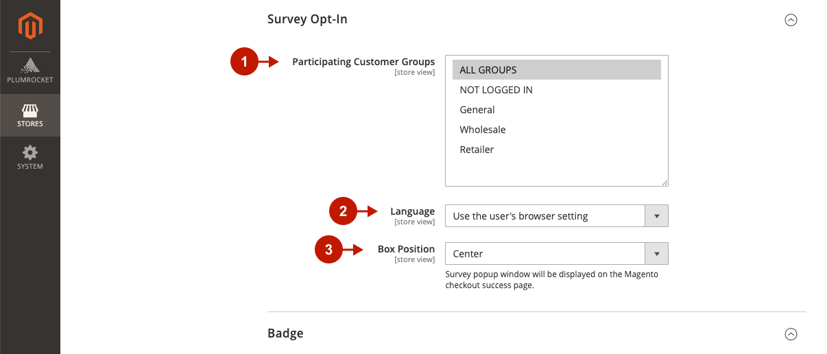 Magento 2 Google Customer Reviews extnesion configuration - Survey Opt-In
