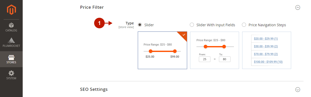 Magento 2 Layered Navigation Extension - Pro - Price Filter