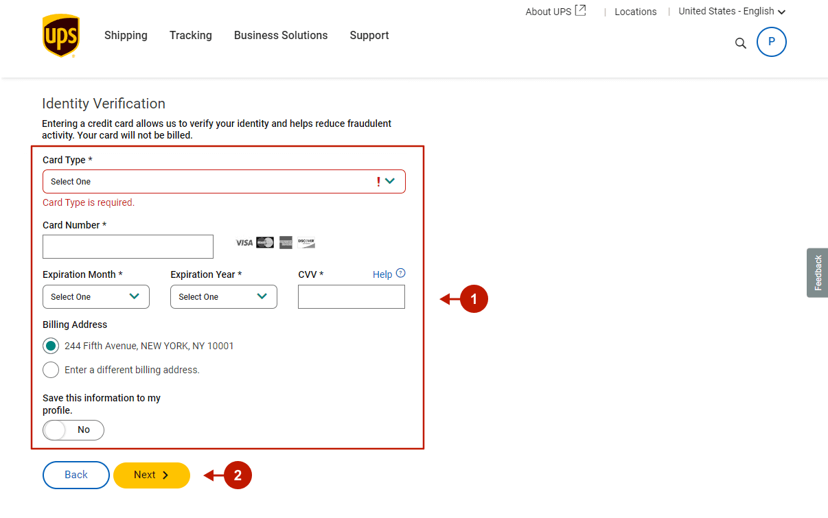 Requesting UPS API Access Key - 11