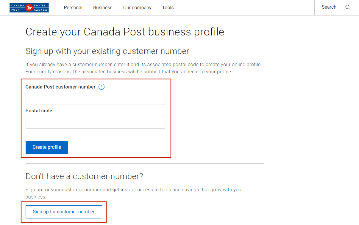 Magento 2 Canada Post Shipping Tracking Integration - Registering Business Account - 2
