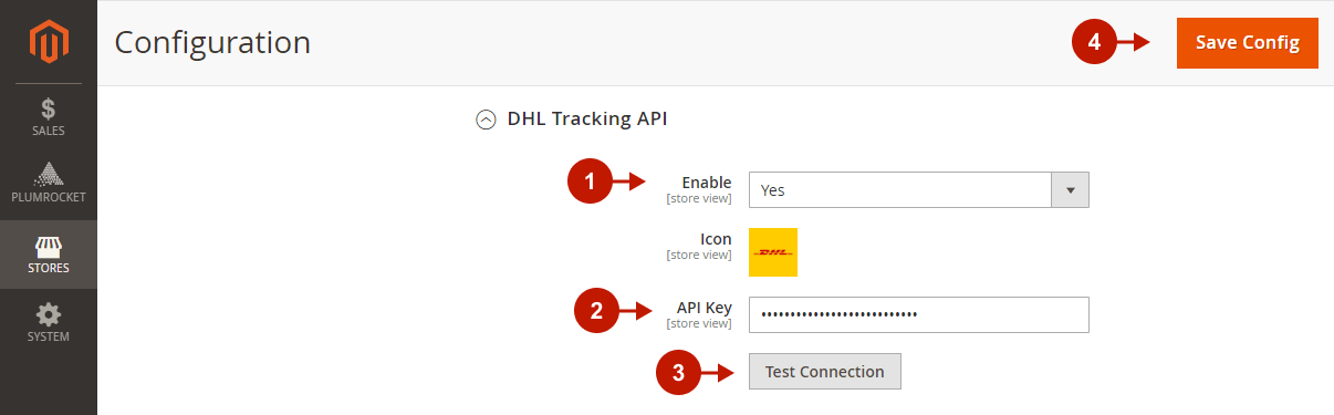 Setting up Magento 2 DHL tracking integration