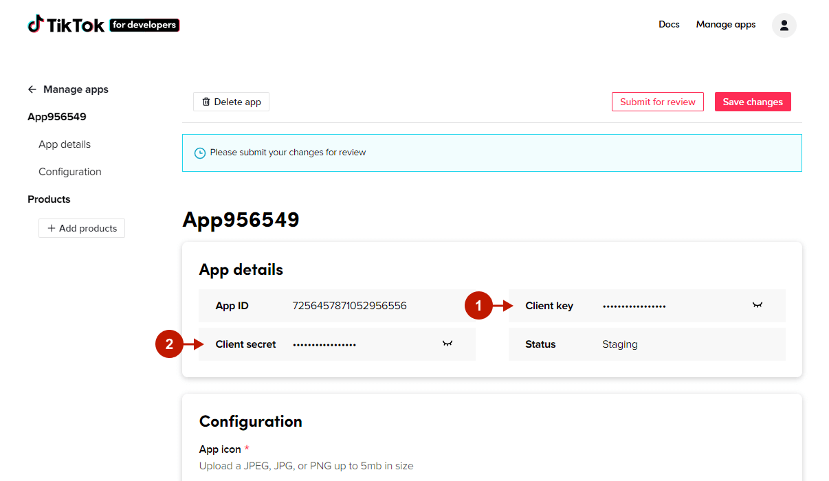 Magento 2 TikTok Login Integration - Setting Up applicaiton 2