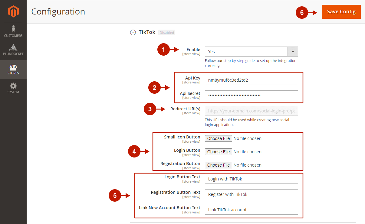 Setting Up Magento 2 TikTok Login Integration