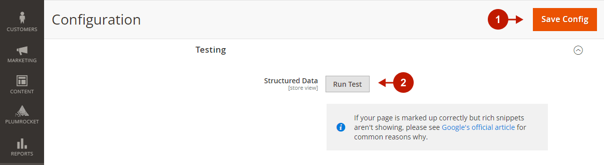 Magento 2 Rich Snippets extension - Google rich results test