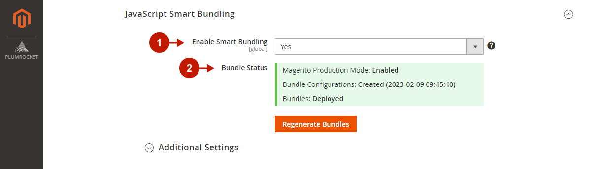 Magento 2 Google Page Speed Optimizer Extension Configuration - JavaScript Smart Bundling