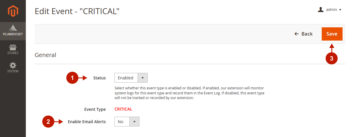 Magento 2 Admin Email Notififcations Extension - Edit Event