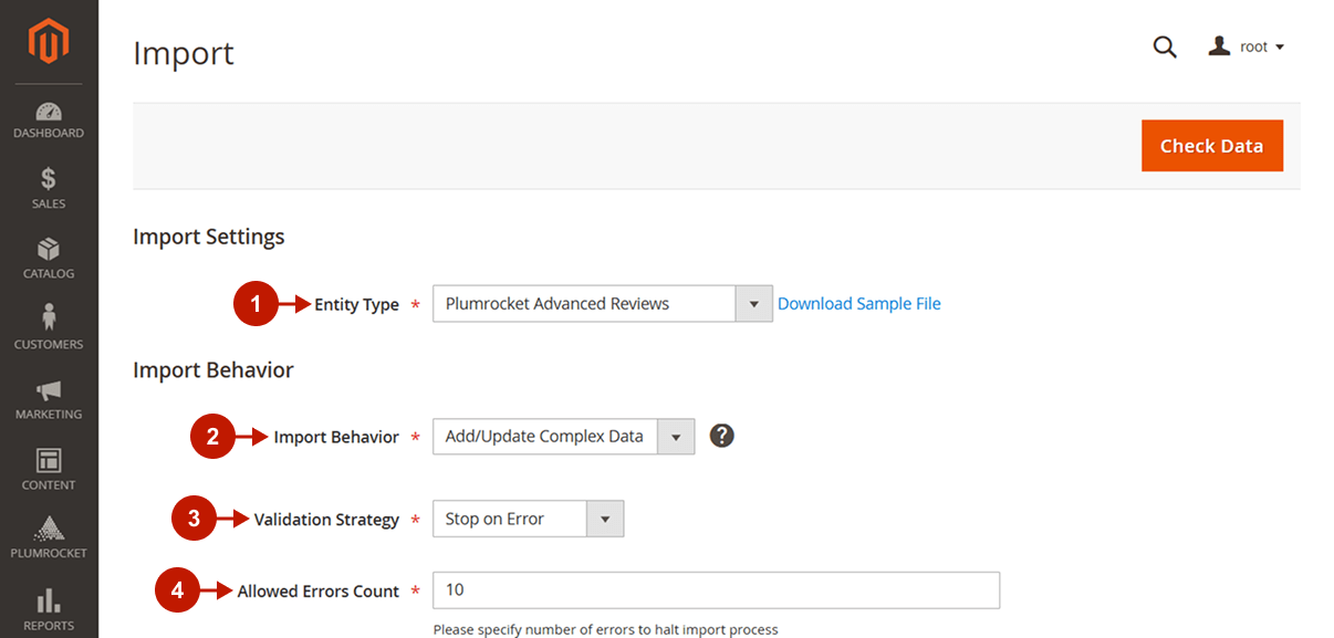 Magento 2 Import and Export product reviews 1