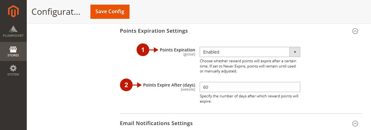 magento 2 reward points extension configuration 6