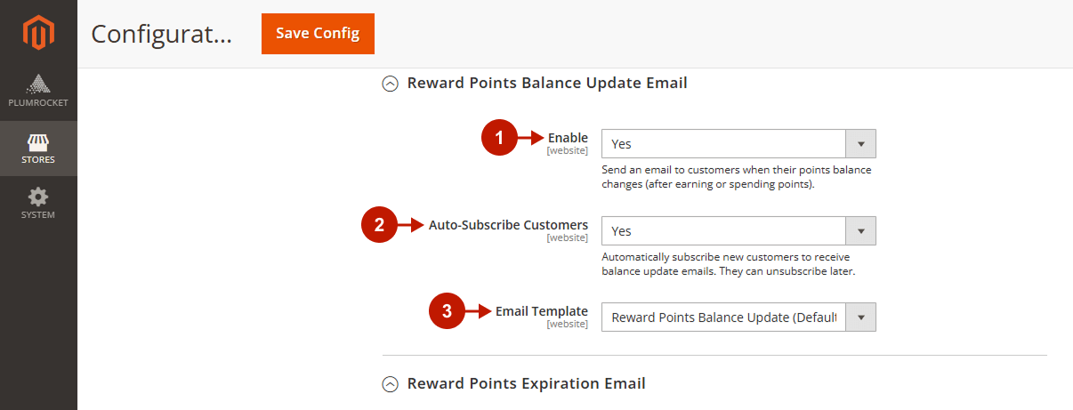 magento 2 reward points extension configuration 8