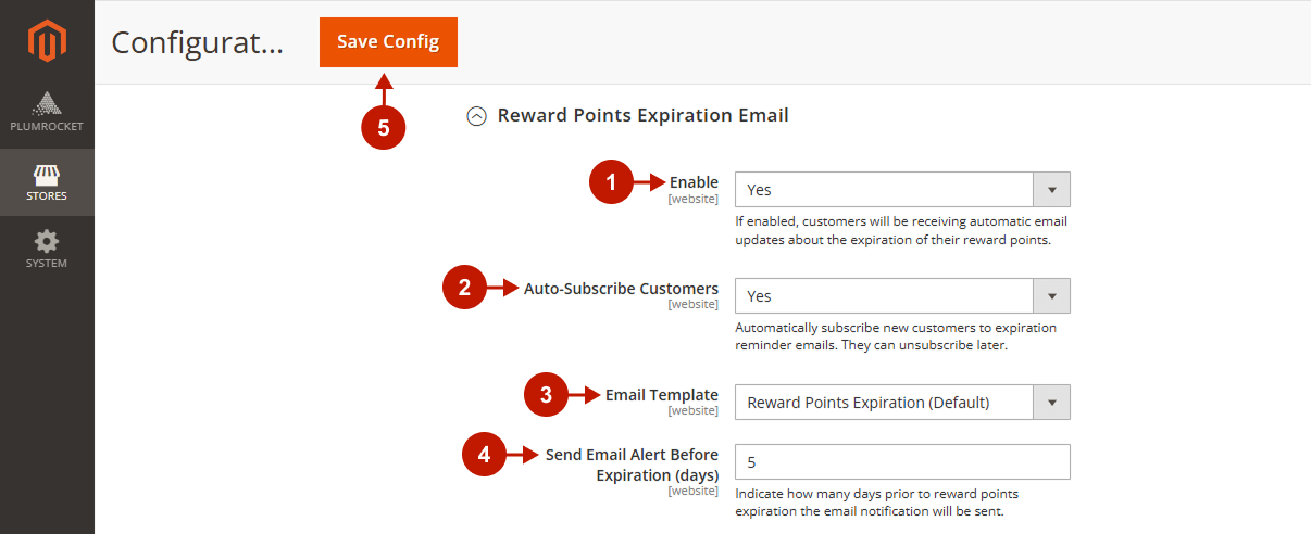 magento 2 reward points extension configuration 9
