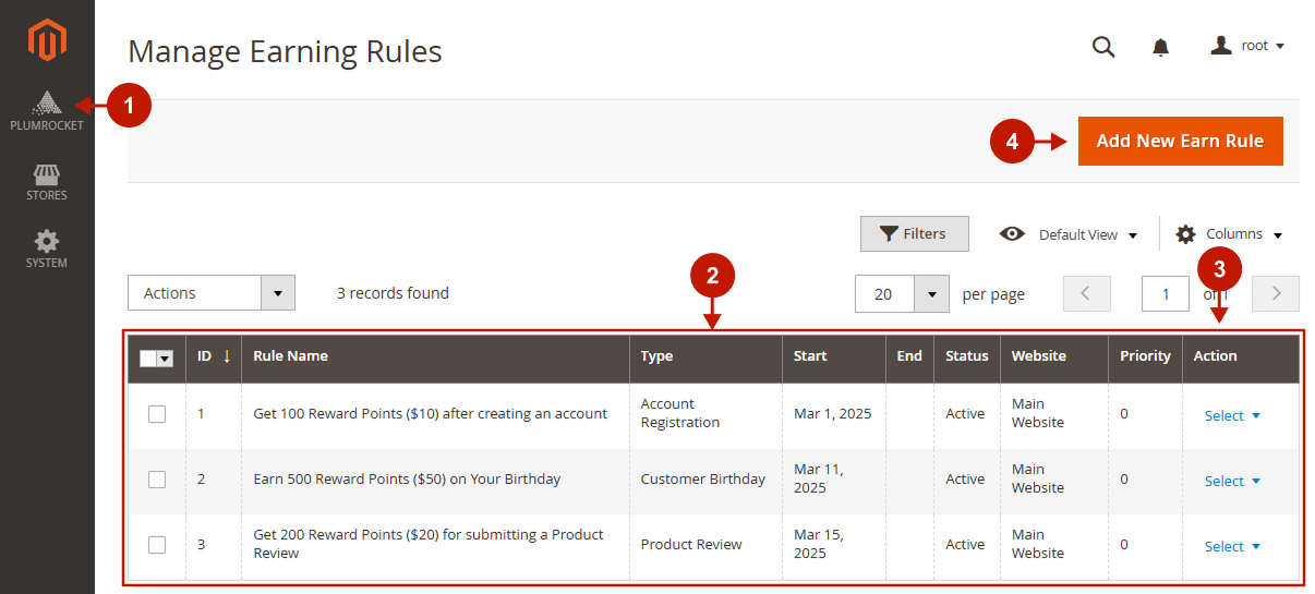 magento 2 reward points extension earning rules 1