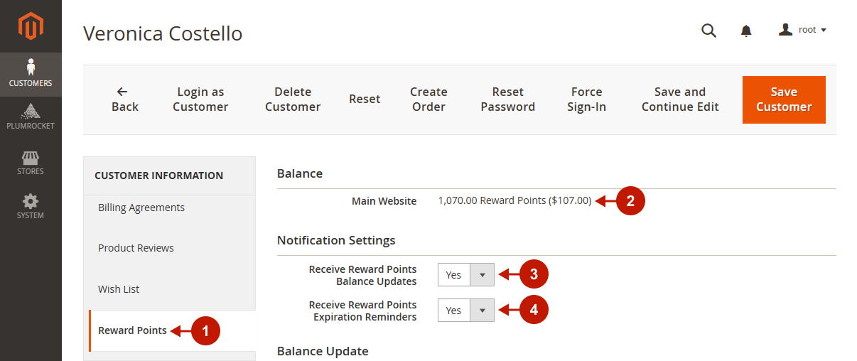 magento 2 reward points extension manage customer points 2