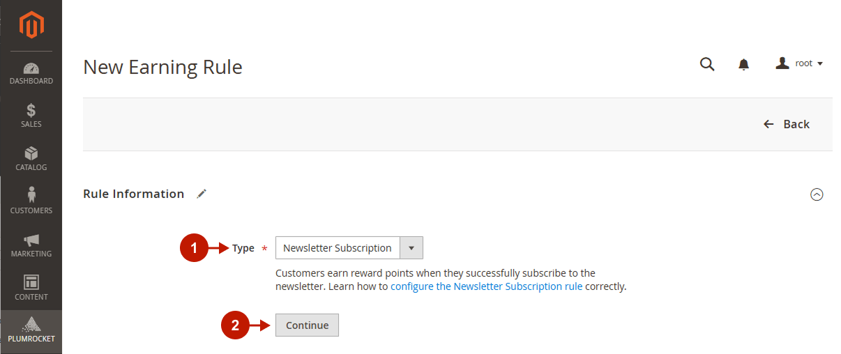 magento 2 reward points - newsletter subscription - general1