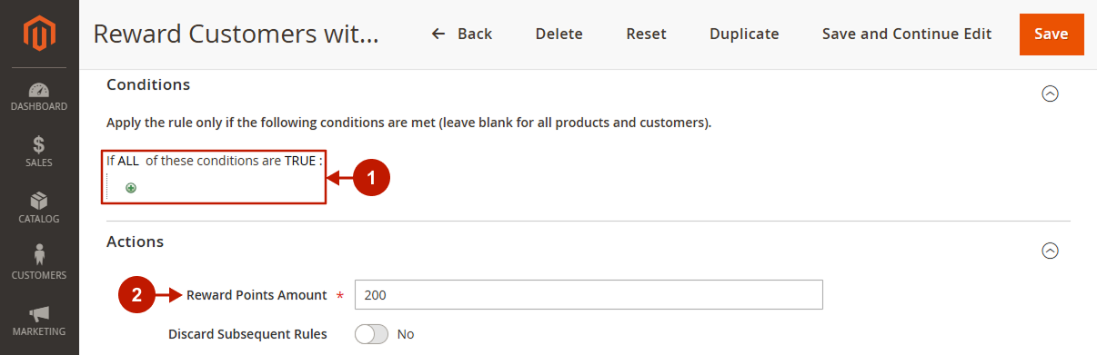 magento 2 reward points - customer birthday - example1