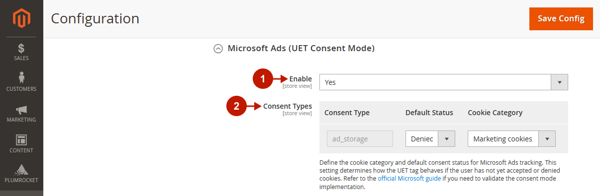 magento 2 cookie consent extension configuration cookie settings microsoft ads