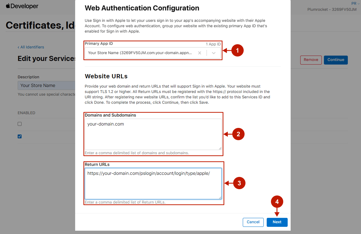 magento 2 social login pro extension apple configuration 14