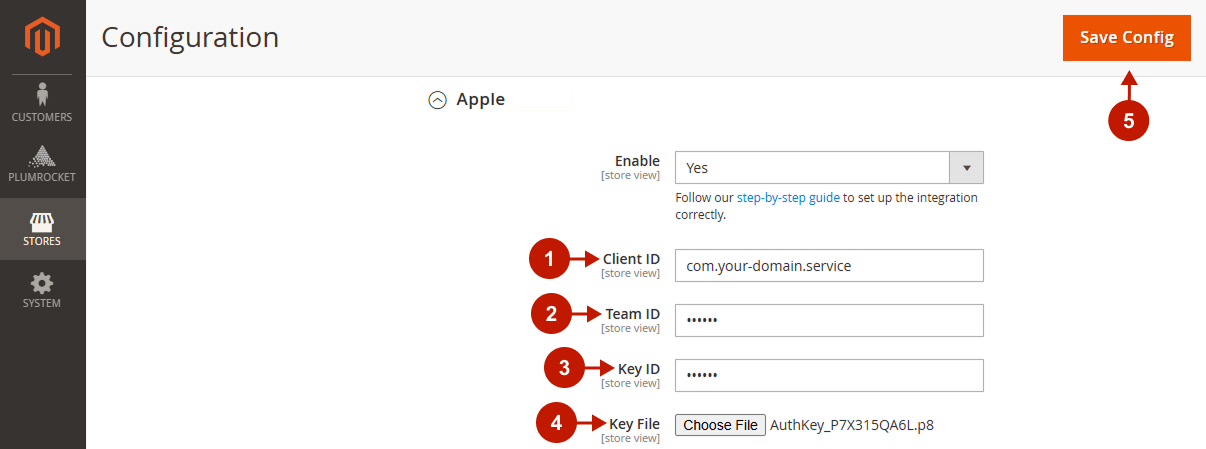 magento 2 social login pro extension apple configuration 25