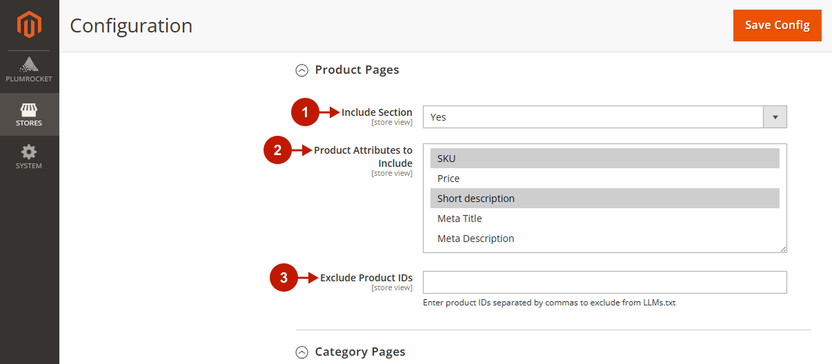 Magento 2 LLMs TXT Generator Extension - Product Pages