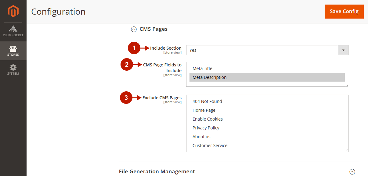 Magento 2 LLMs TXT Generator Extension - CMS Pages