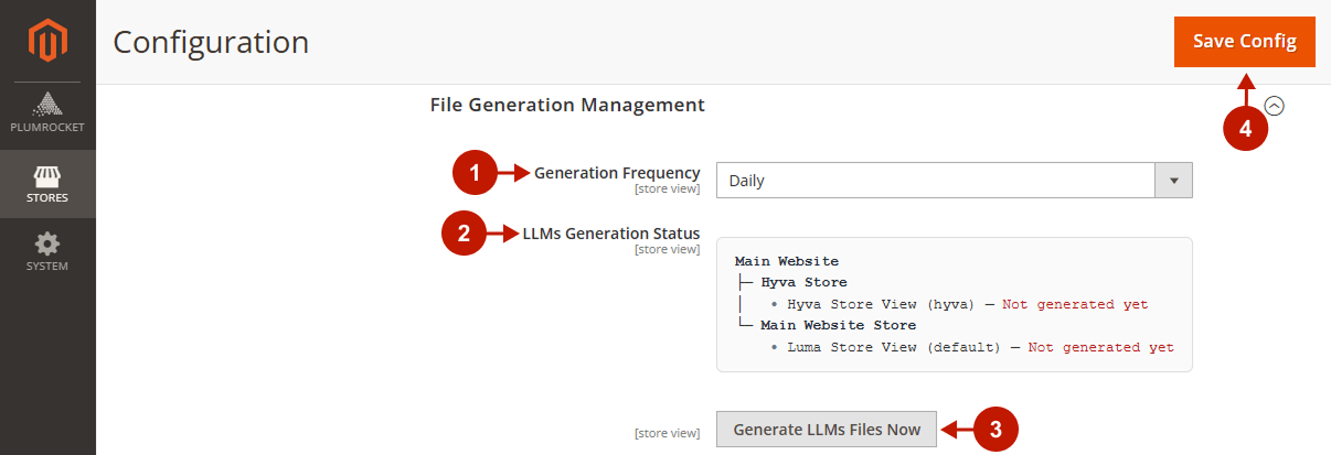 Magento 2 LLMs TXT Generator Extension - File Generation Management