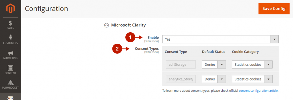 magento 2 cookie consent extension configuration cookie settings microsoft clarity