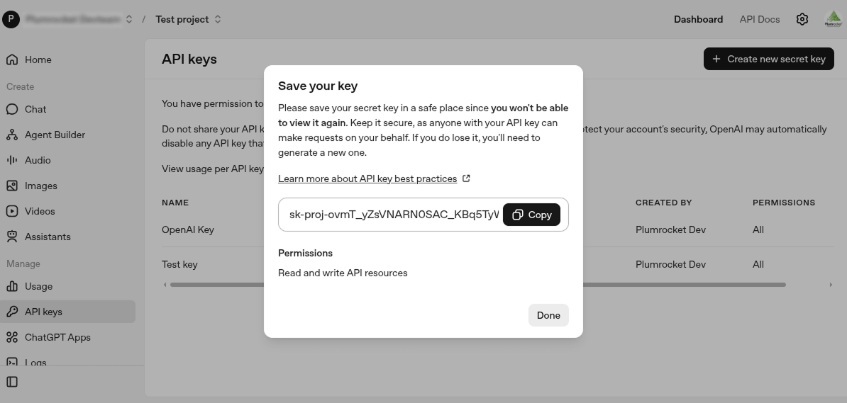 Magento 2 AI Connector: OpenAI (GPT) API Key