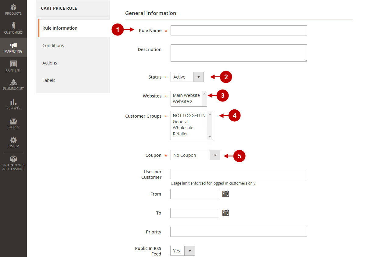 3 creating price rules in Magento2 v1