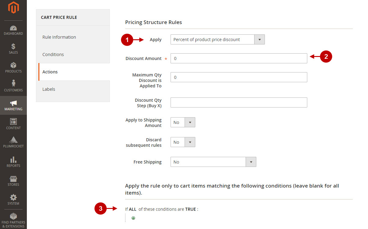 5 creating price rules in Magento2 v1