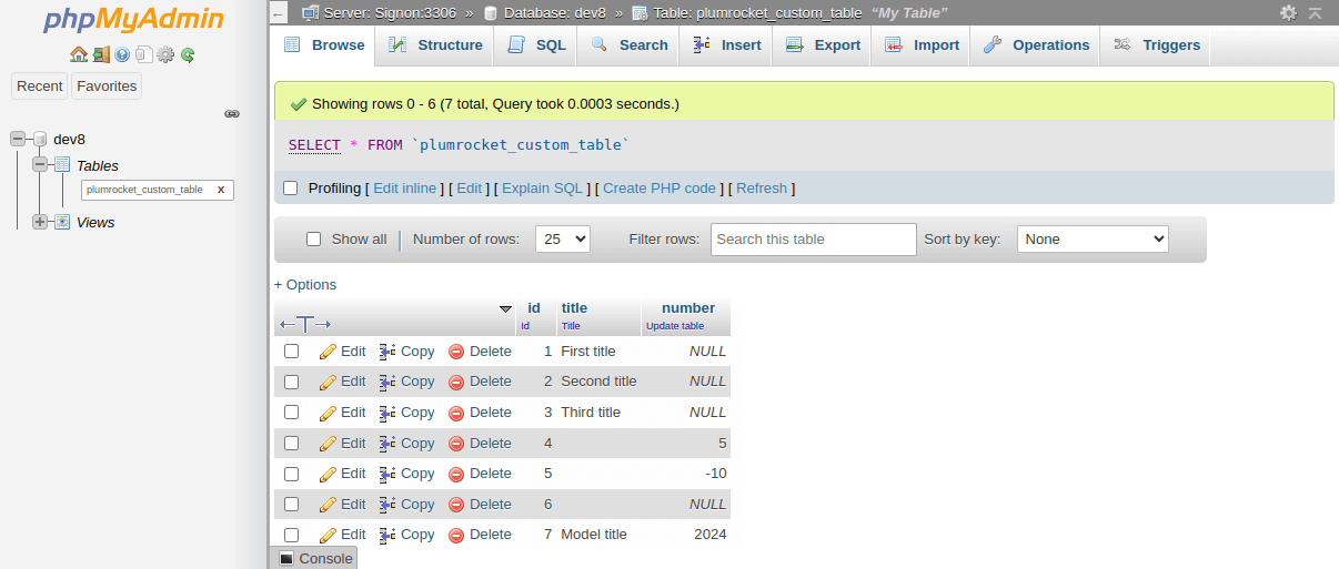 Insert Data into Custom Table in Magento 2: a New Entry will Appear in the Custom Table