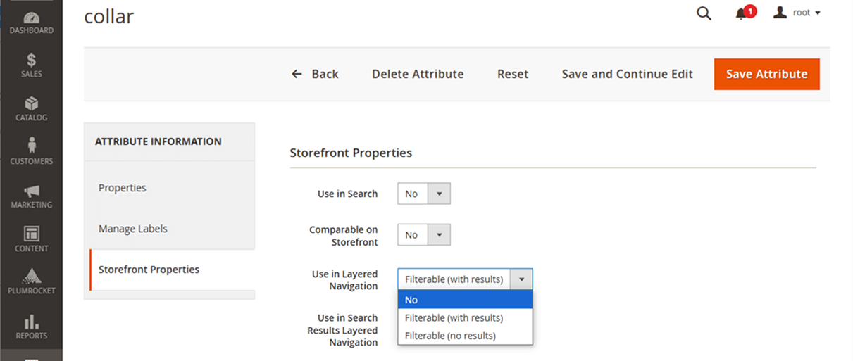 Method 1: Disable Layered Navigation via Attribute Settings