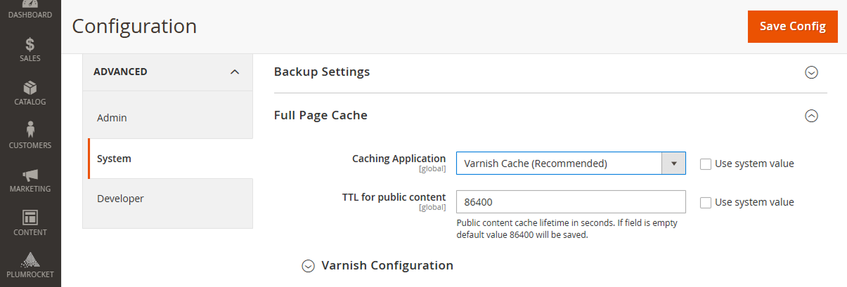 Magento 2 SEO: Enable Full Page Cache