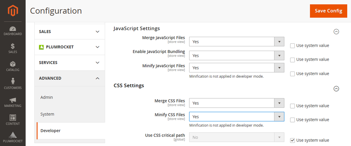 Magento 2 SEO: Minify, Merge & Bundle JavaScript and CSS