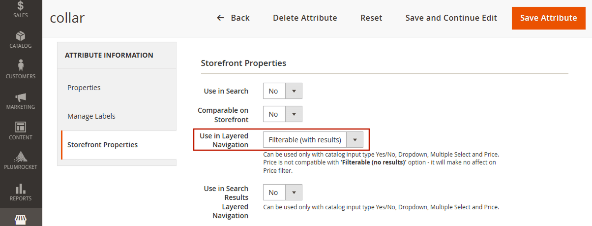 How to Enable Layered Navigation in Magento 2: make attributes available for layered navigation