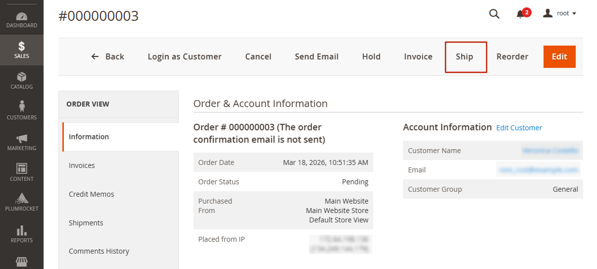 Shipment Generation in Magento 2