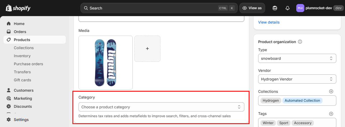 How to Add a Product Category in Shopify