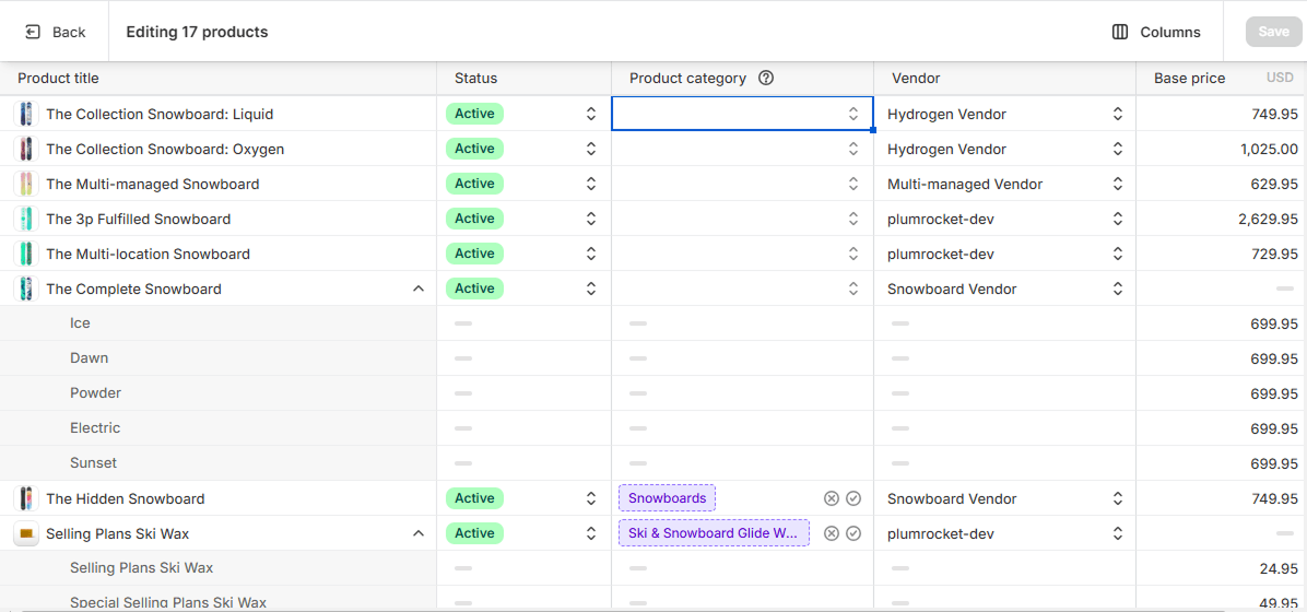 How to Add Product Categories in Shopify in Bulk