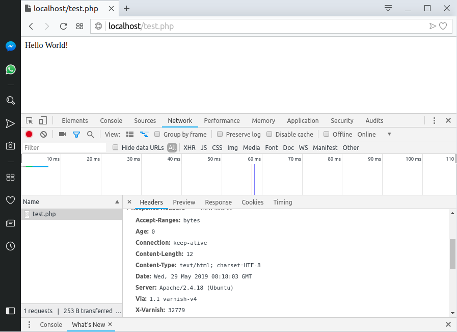 Magento 2 Varnish Configuration - Browser response header