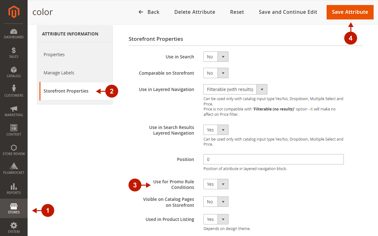 Steps to Add Product Attribute to Rule Conditions