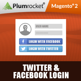 Magento 2 Twitter & Facebook Login Extension 