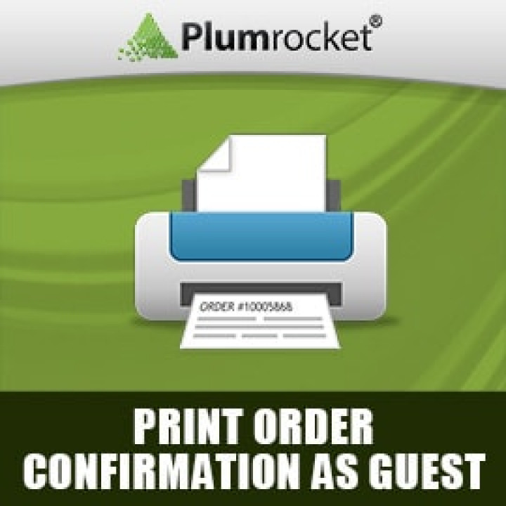 Magento Print Order Confirmation as Guest Extension
