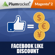Facebook Like Discount Extension for Magento 2 