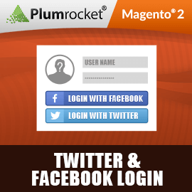 Magento 2 Twitter & Facebook Login Extension