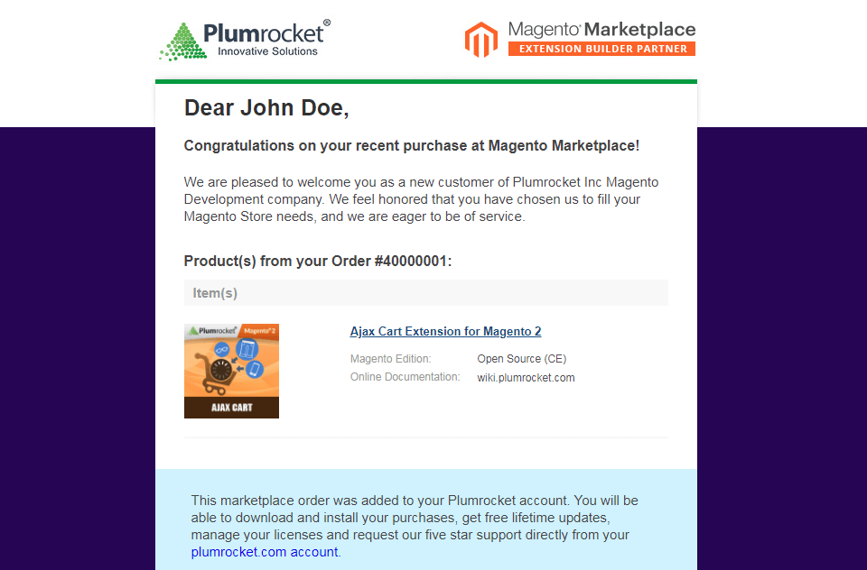 magento marketplace new purchase