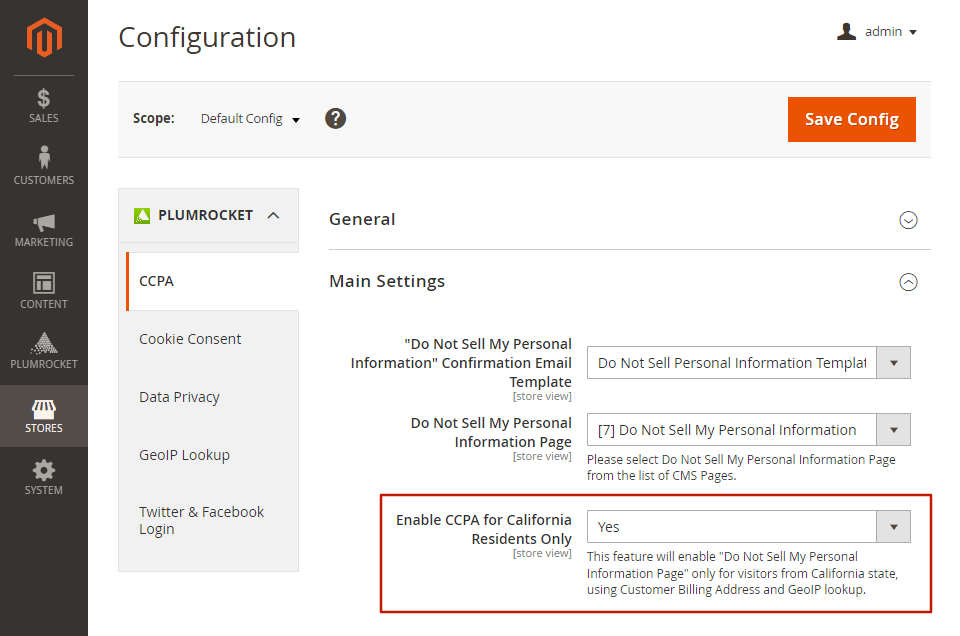 Magento 2 GeoIP Lookup Extension - Enable GeoIP for CCPA