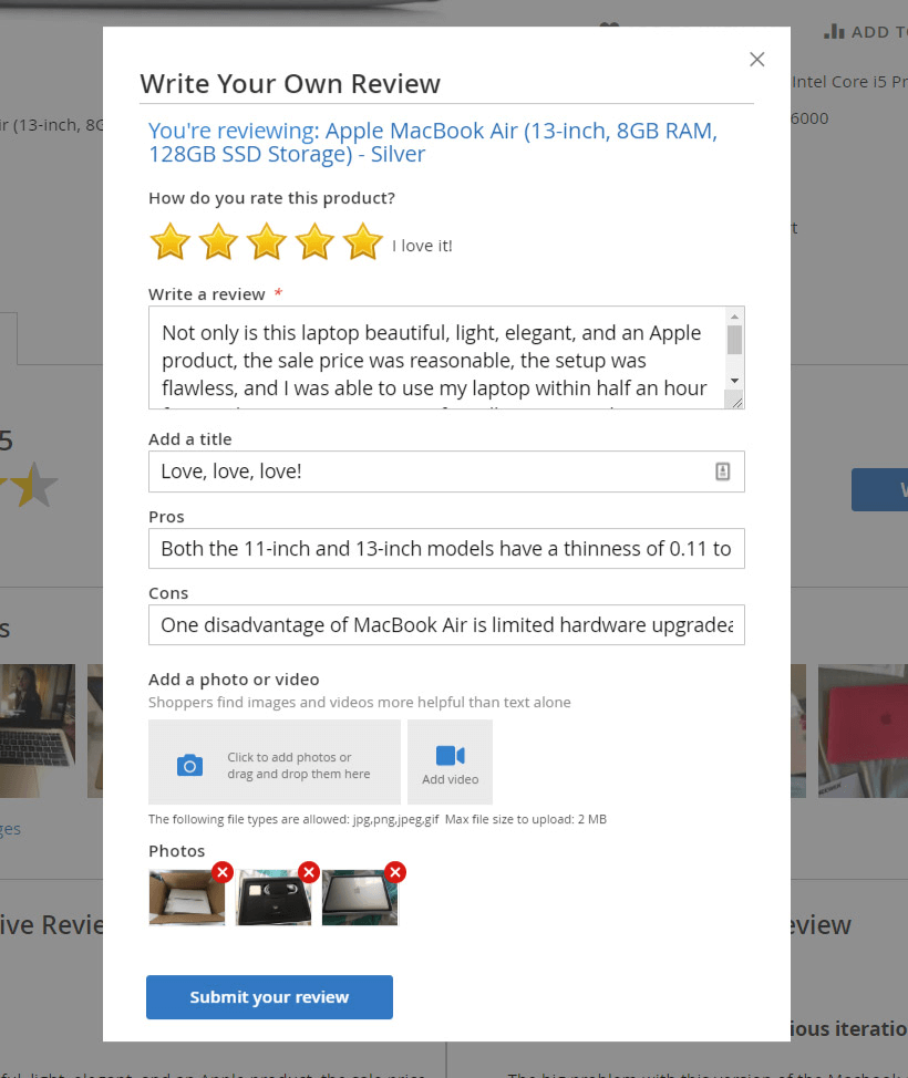 Popup Review Form Magento 2 Product Reviews and Reminders