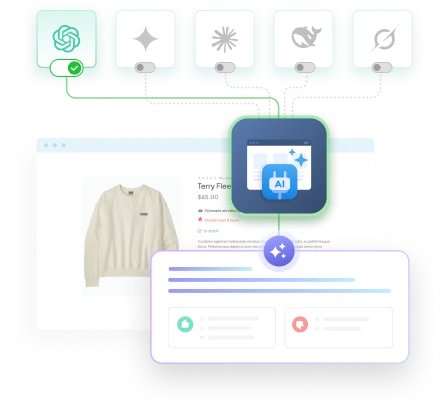 Switching the AI provider and model used to generate Magento review summaries