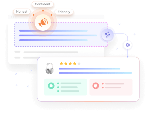 Custom AI prompt template controlling the tone and structure of a Magento 2 review summary