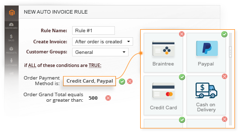 Create Flexible Invoice & Shipment Rules and Conditions