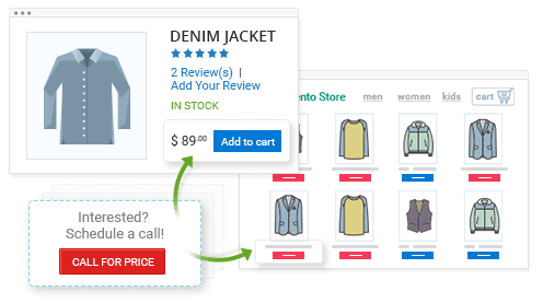 Display "Call For Price" Button on Any Page of Your Store