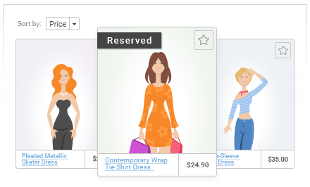 Mark Reserved Products on Category Page
